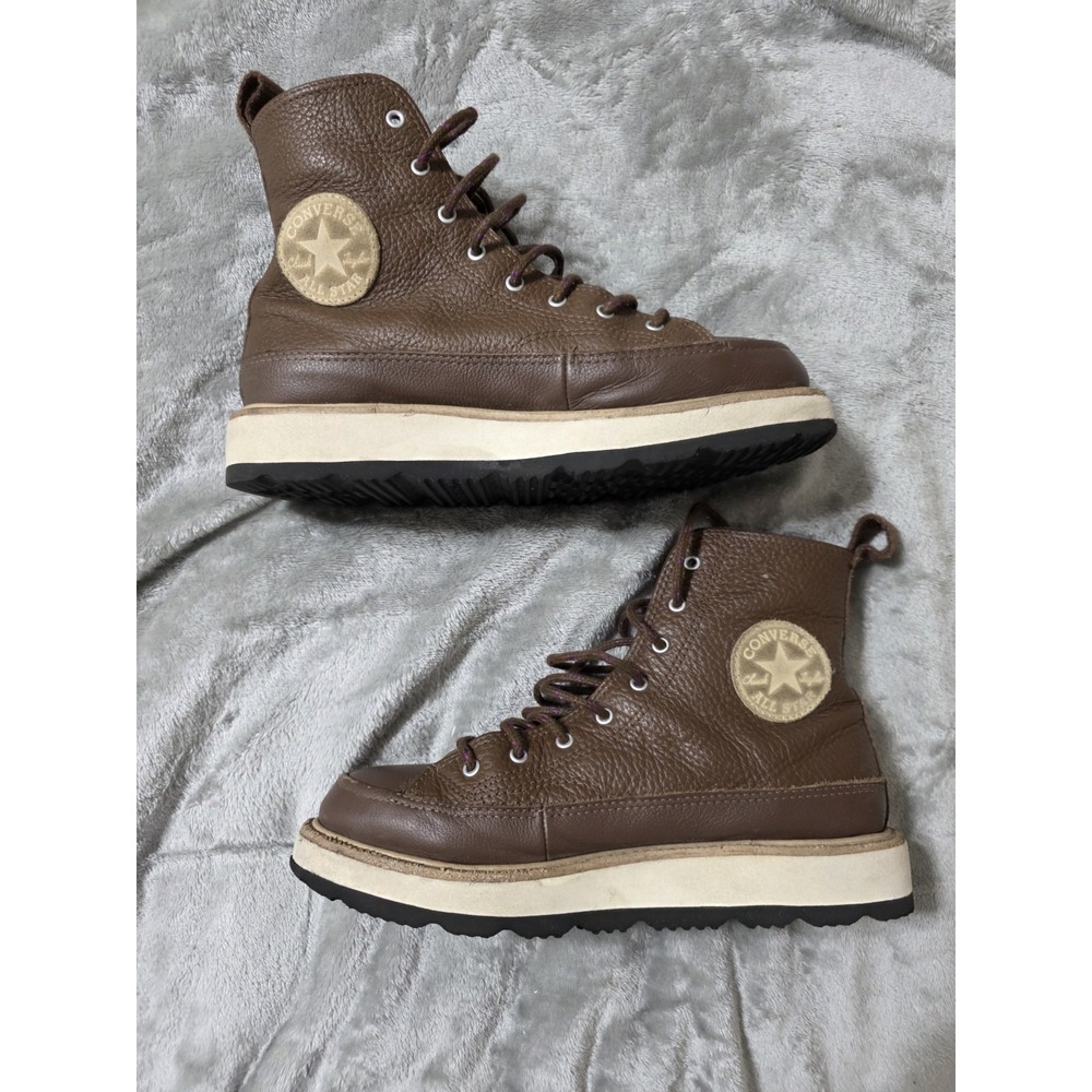 Converse 162354C Chuck Taylor All Star Crafted Leather Boots Men's 6 Brown Tan